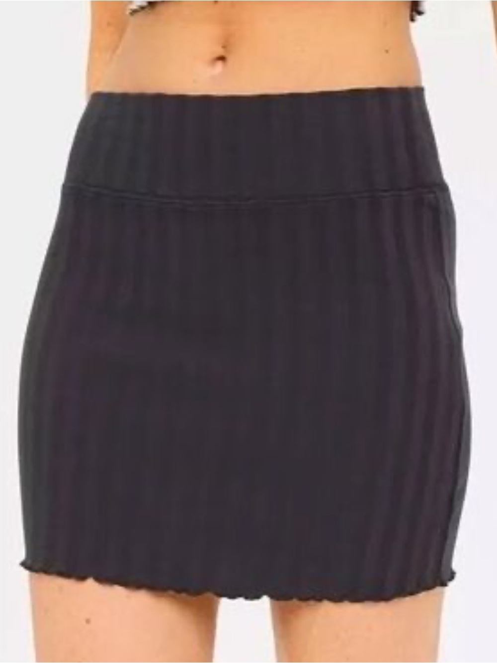Aerie Offline Ribbed Knit Mini Skirt 90s Y2K Bodycon